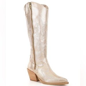 Donald Pliner Kaytee Leather Tall Western Boots